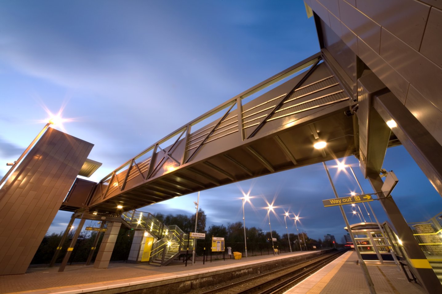 Railway footbridges, ramps and steps